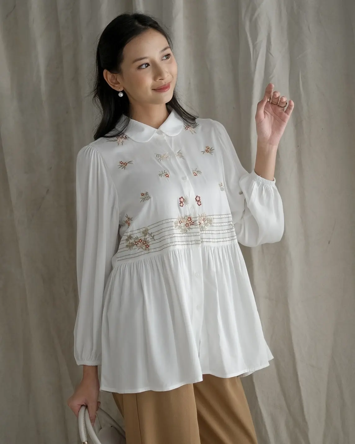 Eryna Shirt Kode 20145.4 Broken White