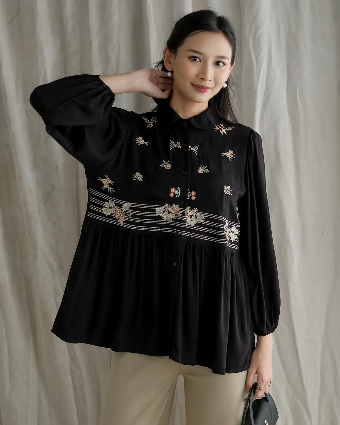 Eryna Shirt Kode 20145.4 Black