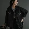 Fizea Denim Jacket Kode 291 Misty Black - Image 3