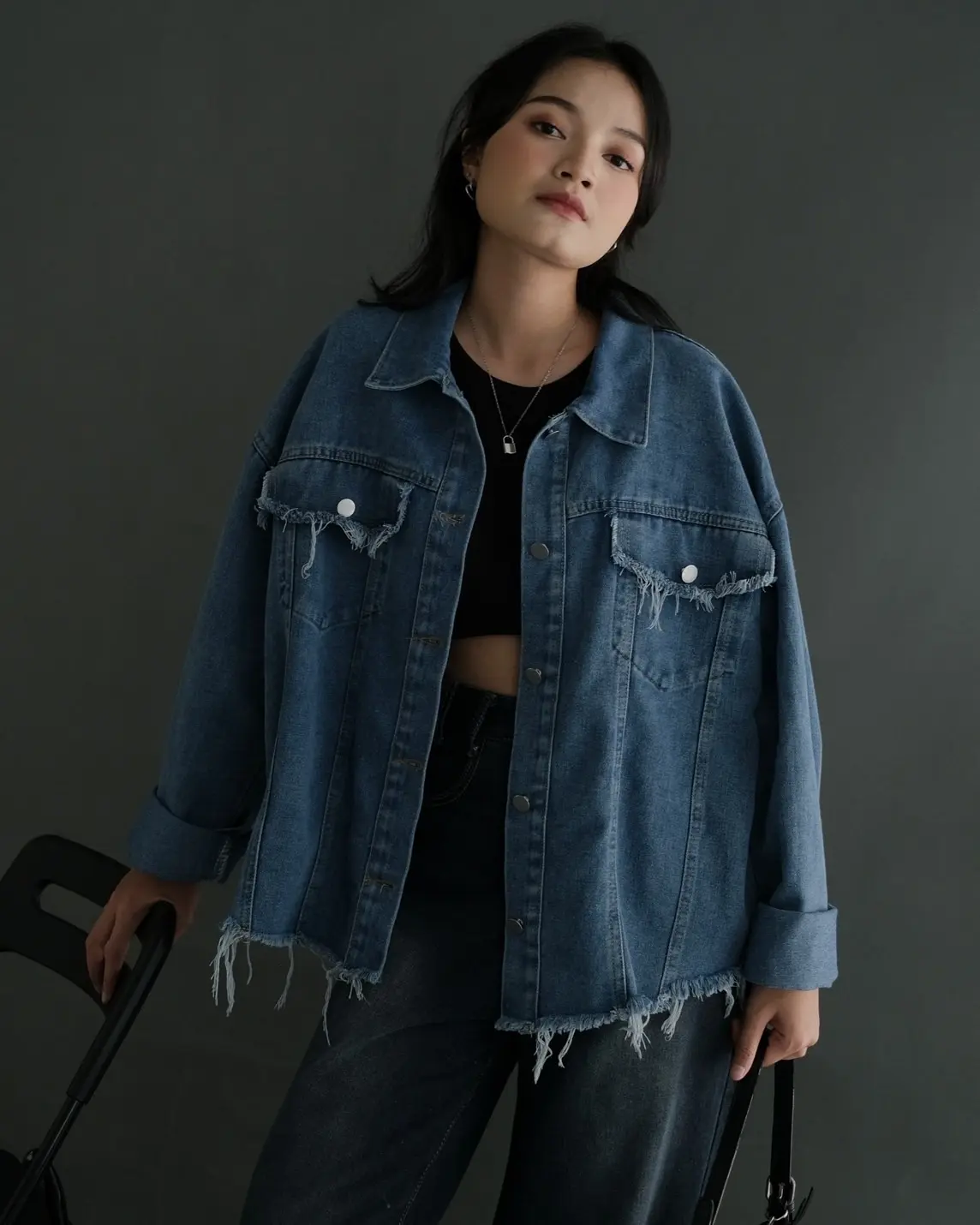 Fizea Denim Jacket Kode 291 Medium Blue - Image 2