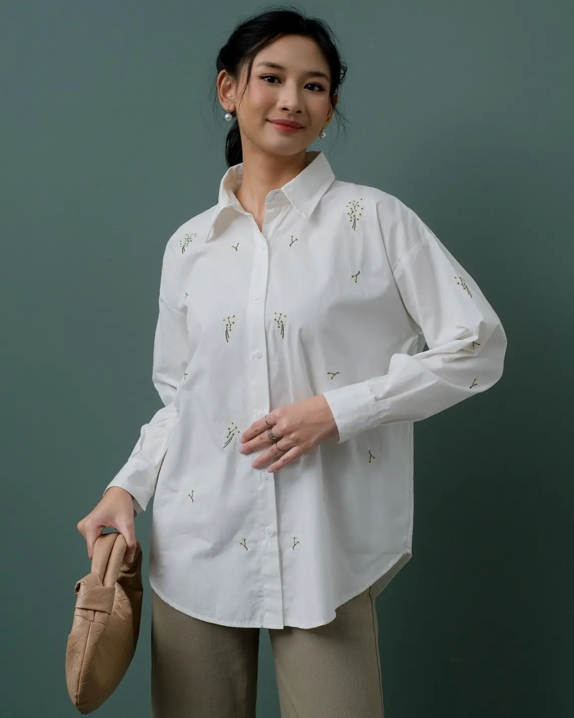 Haguri Shirt Kode 6669 Broken White