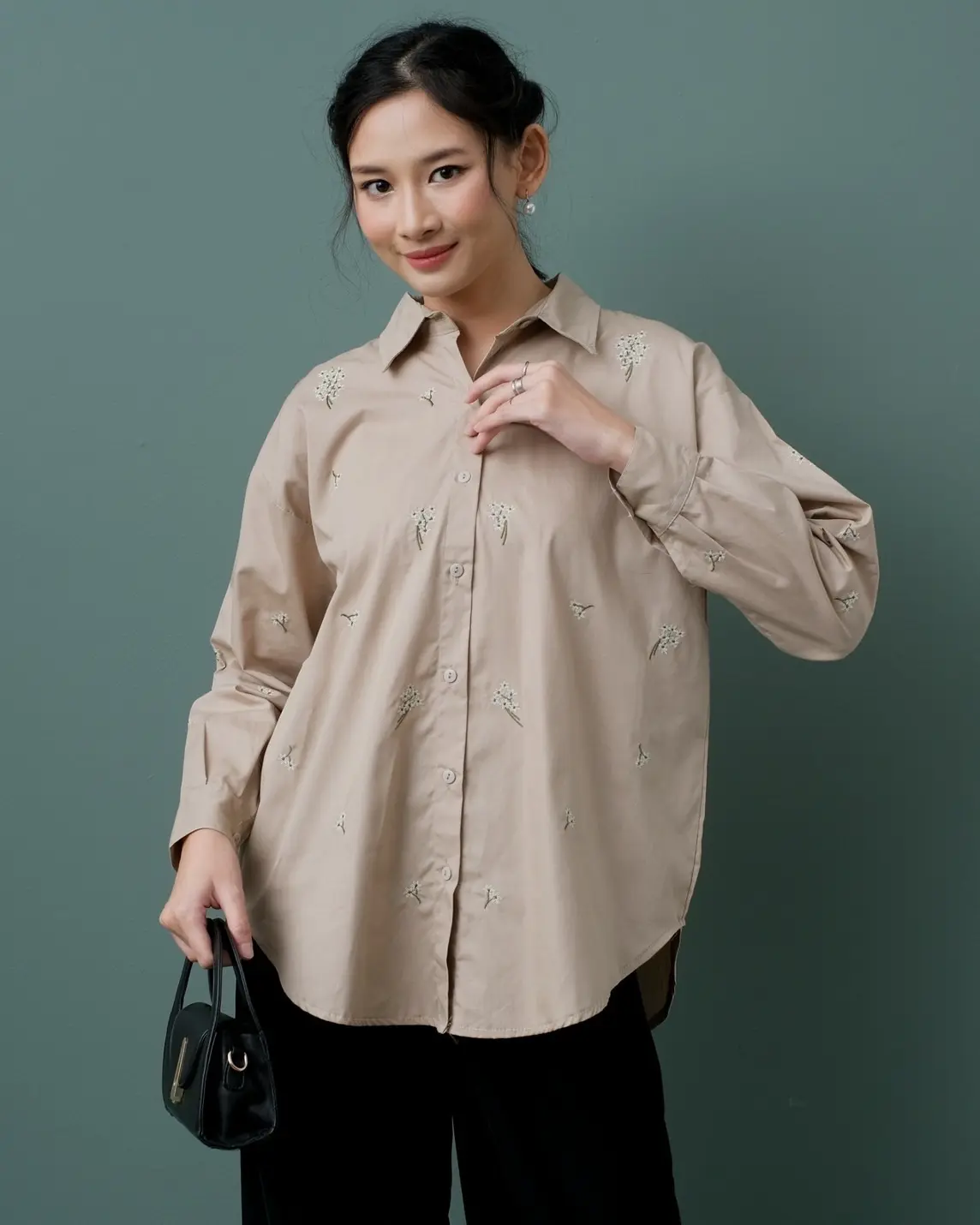 Haguri Shirt Kode 6669 Khaki