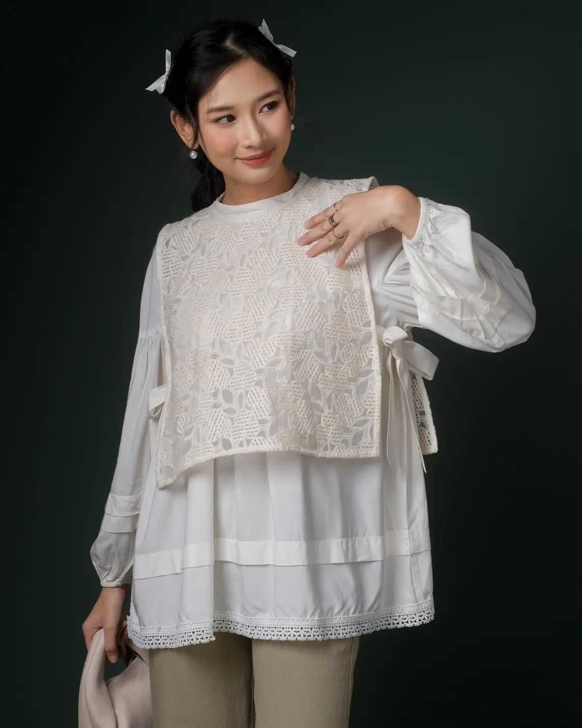 Halinka Longsleeve Kode 20154.3 Broken White