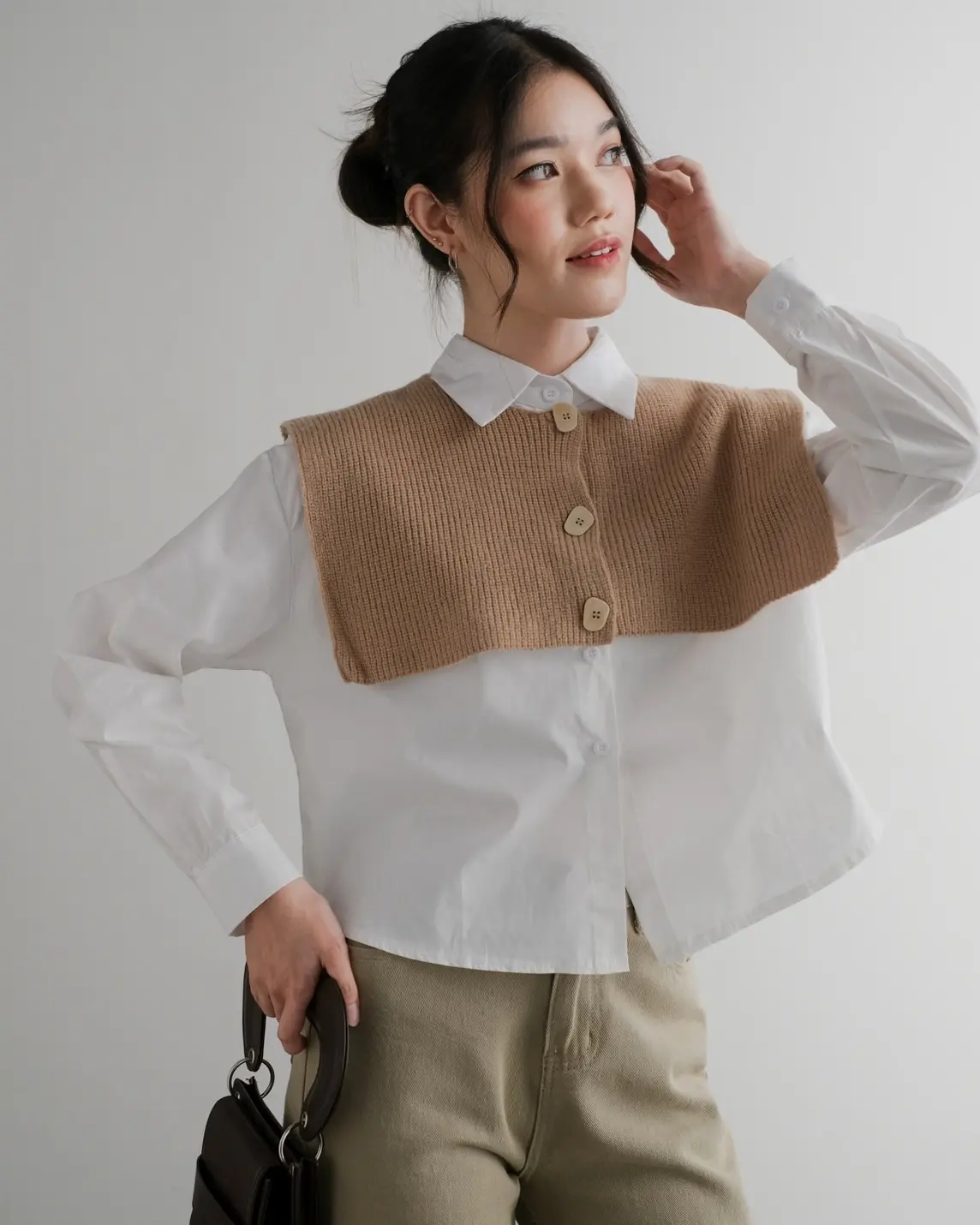 Hazima Set Kode 159 Broken White-Khaki