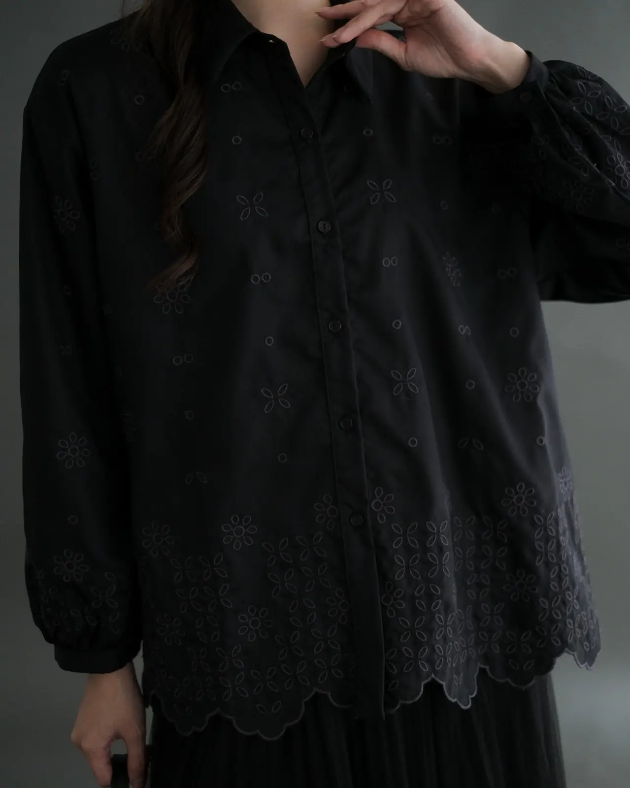 Helina Shirt Kode 1335-1 Black - Image 2