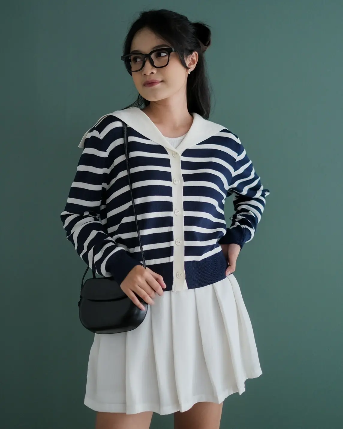 Herlia Stripe Longsleeve Kode 146 Ivory