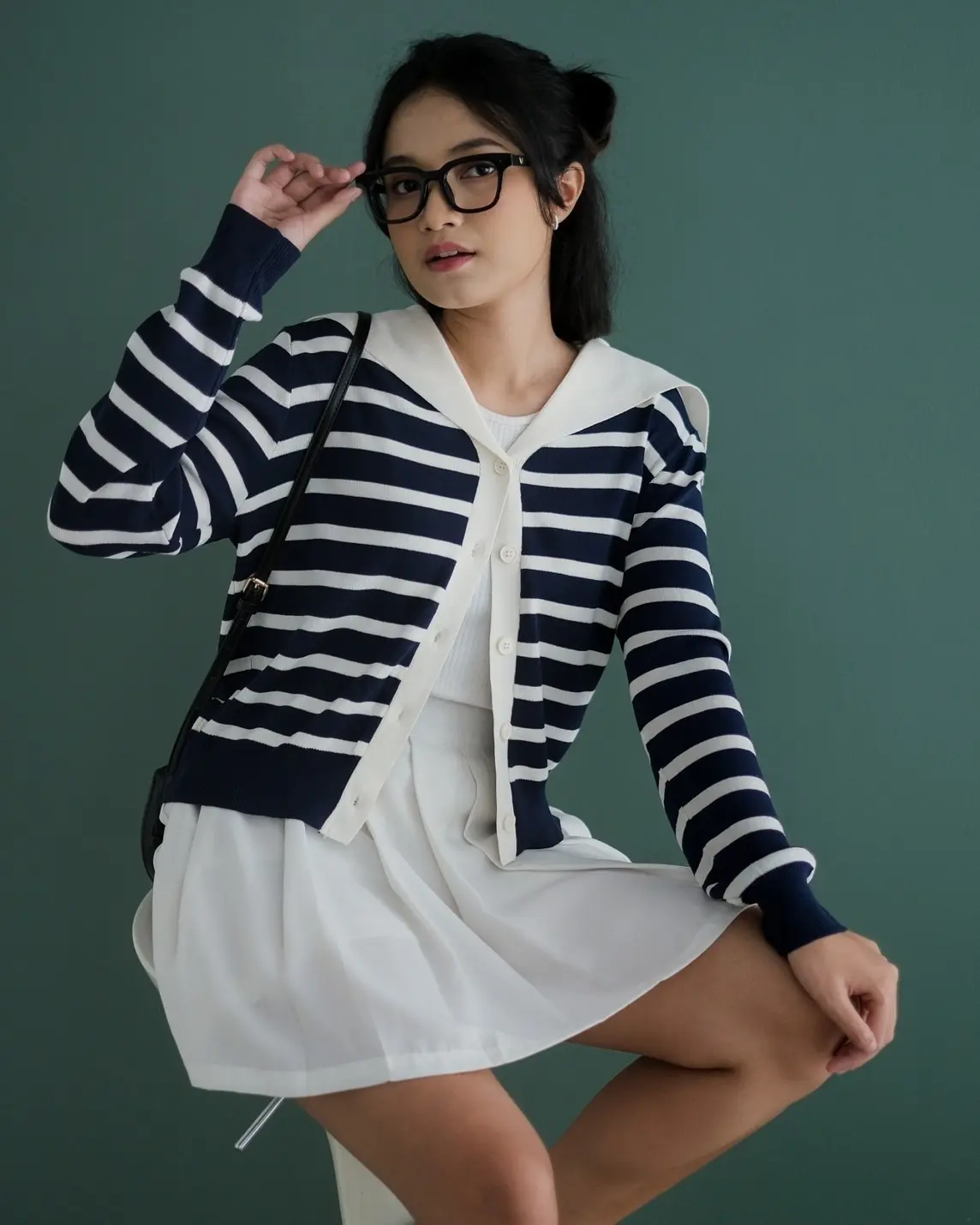 Herlia Stripe Longsleeve Kode 146 Ivory - Image 2