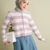Jiana Stripe Longsleeve Kode 156 Lilac - Image 2