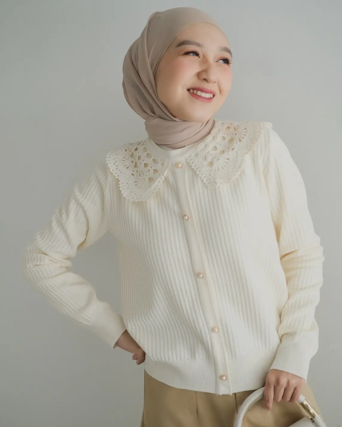 Kanza Longsleeve Kode 148 Ivory - Image 2