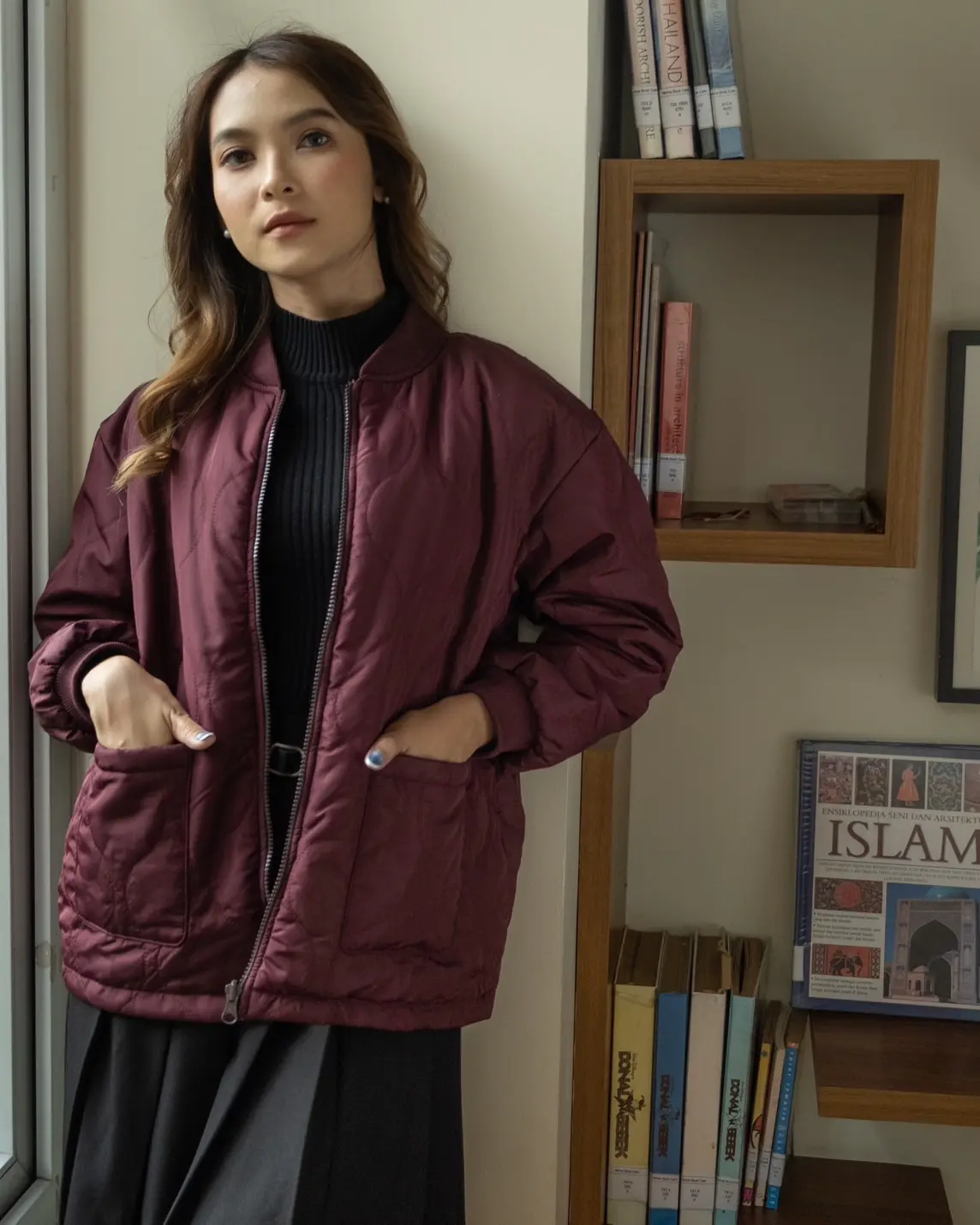 Naly Jacket Maroon