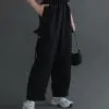 Vaika Cargo Pants Kode 80219 Black - Image 3