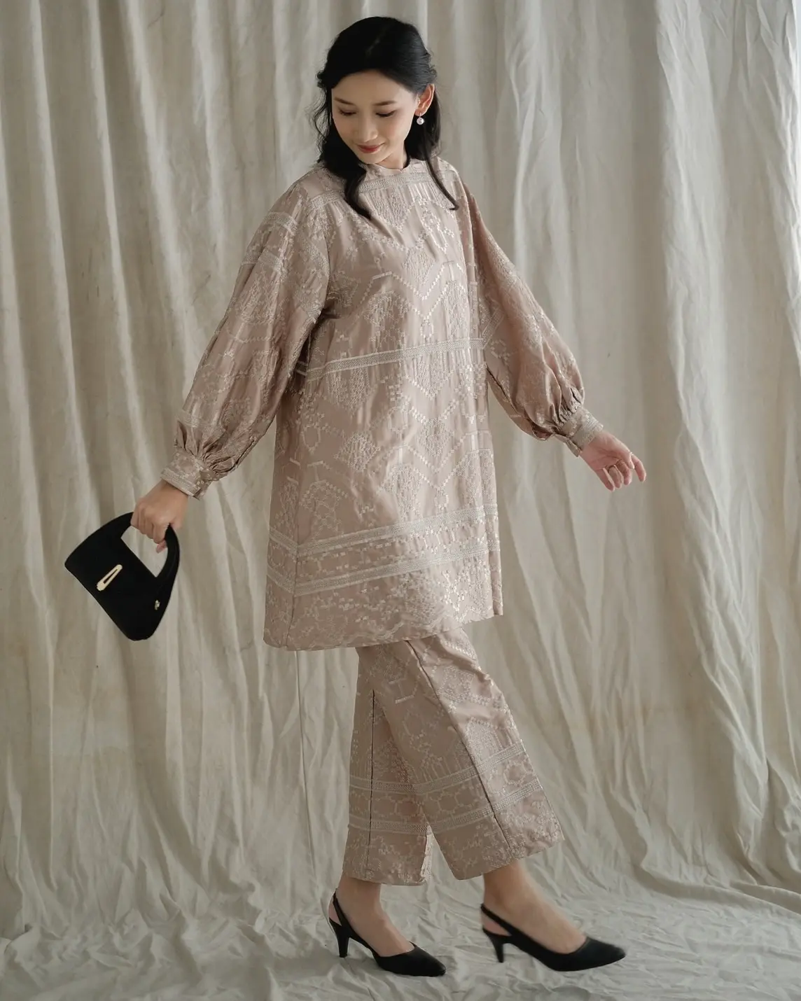 Vanesha Set Kode V3008 Khaki - Image 2