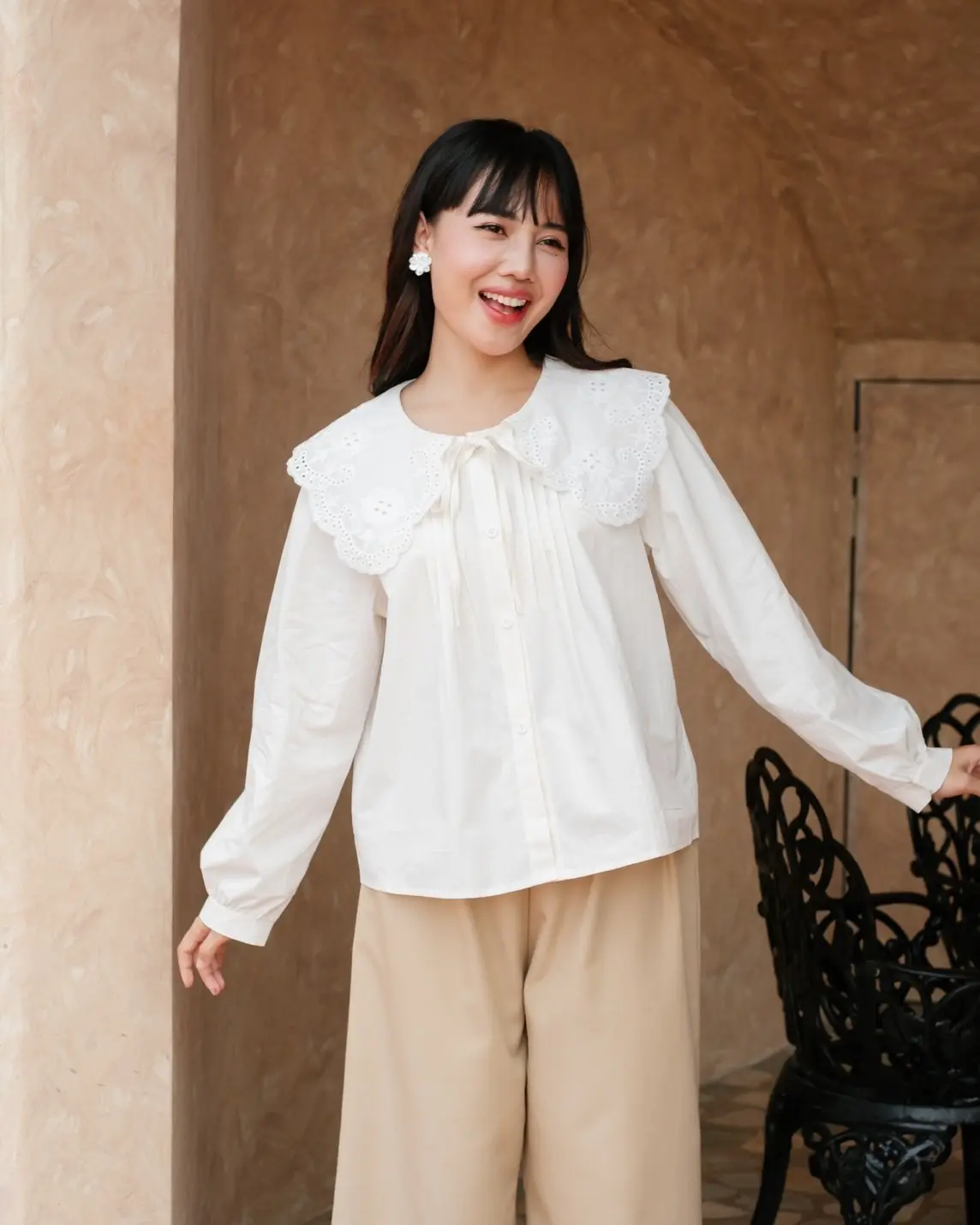 Vlorine Longsleeve Kode 239 Ivory
