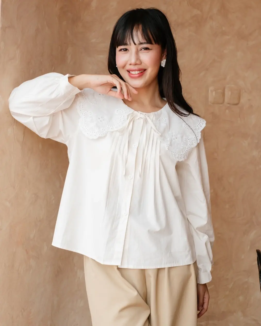 Vlorine Longsleeve Kode 239 Ivory - Image 2