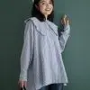 Adalyn Stripe Shirt Misty Grey - Image 2