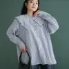 Adalyn Stripe Shirt Misty Grey
