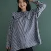 Adalyn Stripe Shirt Misty Black