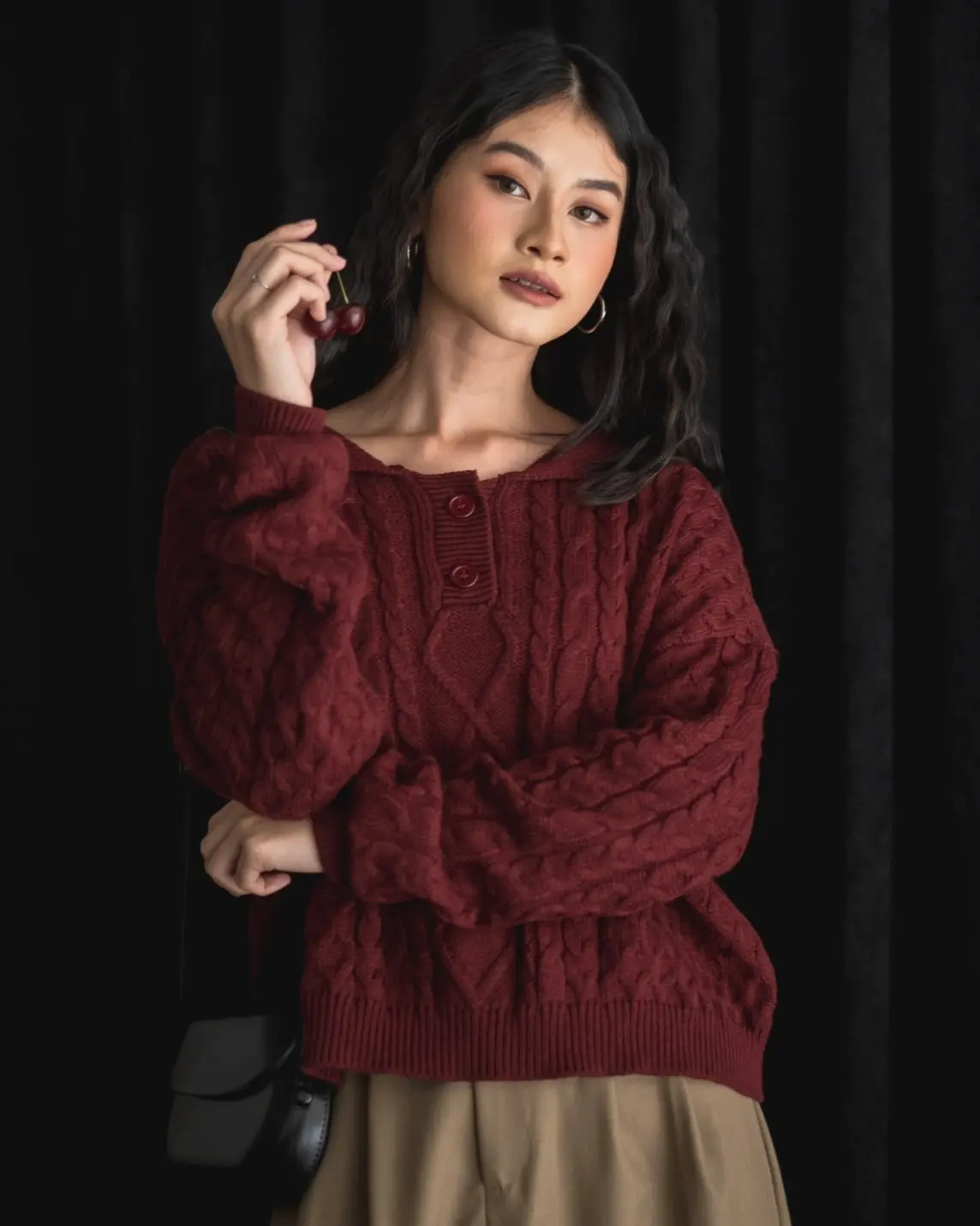 Adelaide Sweater Red Cherry - Image 2