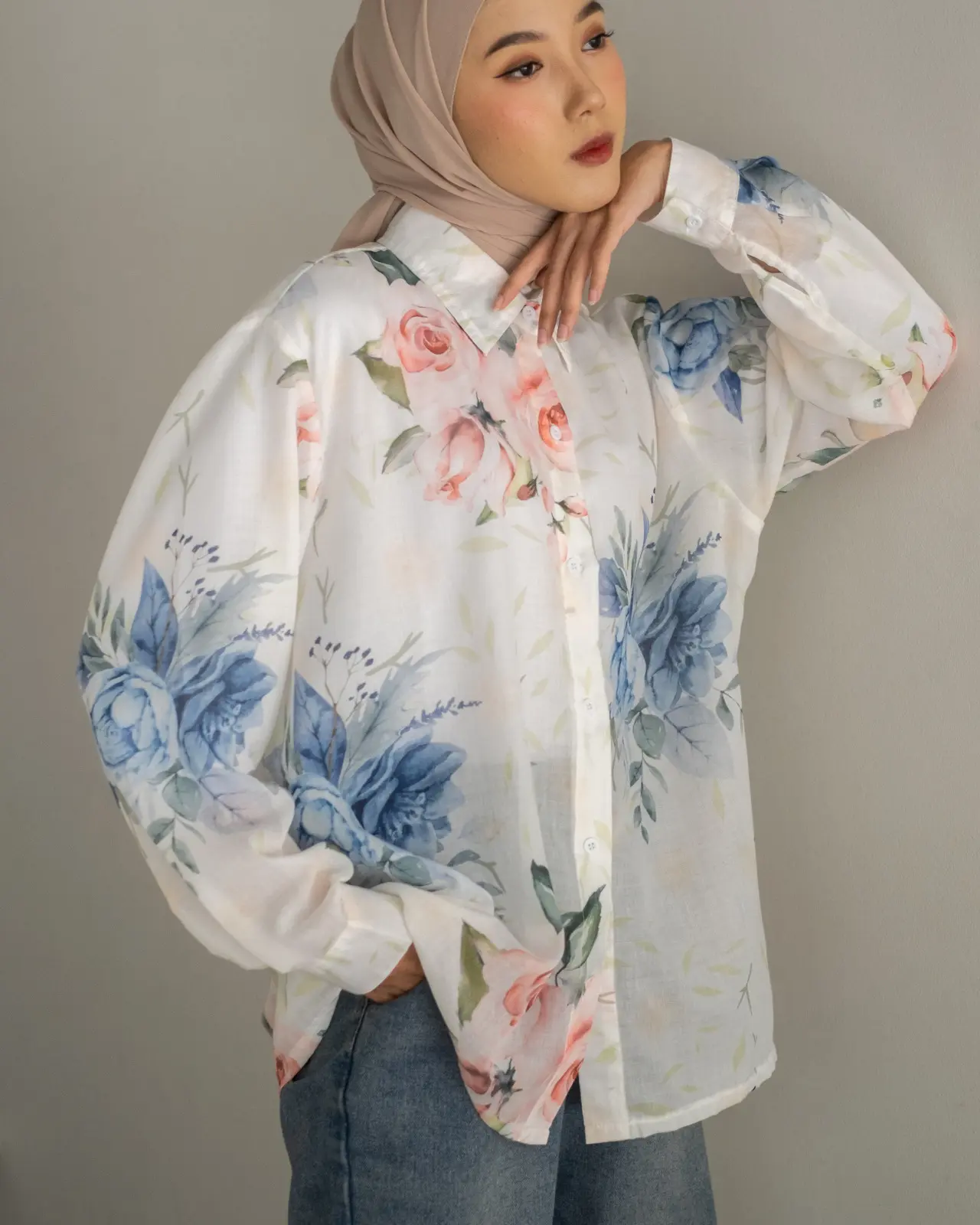Asha Shirt Ivory - Image 3