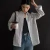 Azana Stripe Shirt Broken White - Image 3