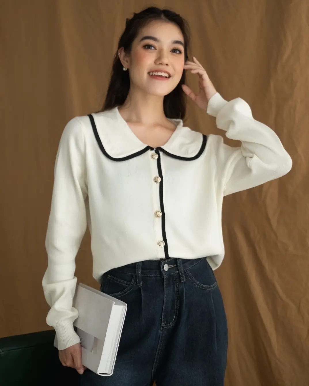 Bacia Cardigan Kode 105 Broken White