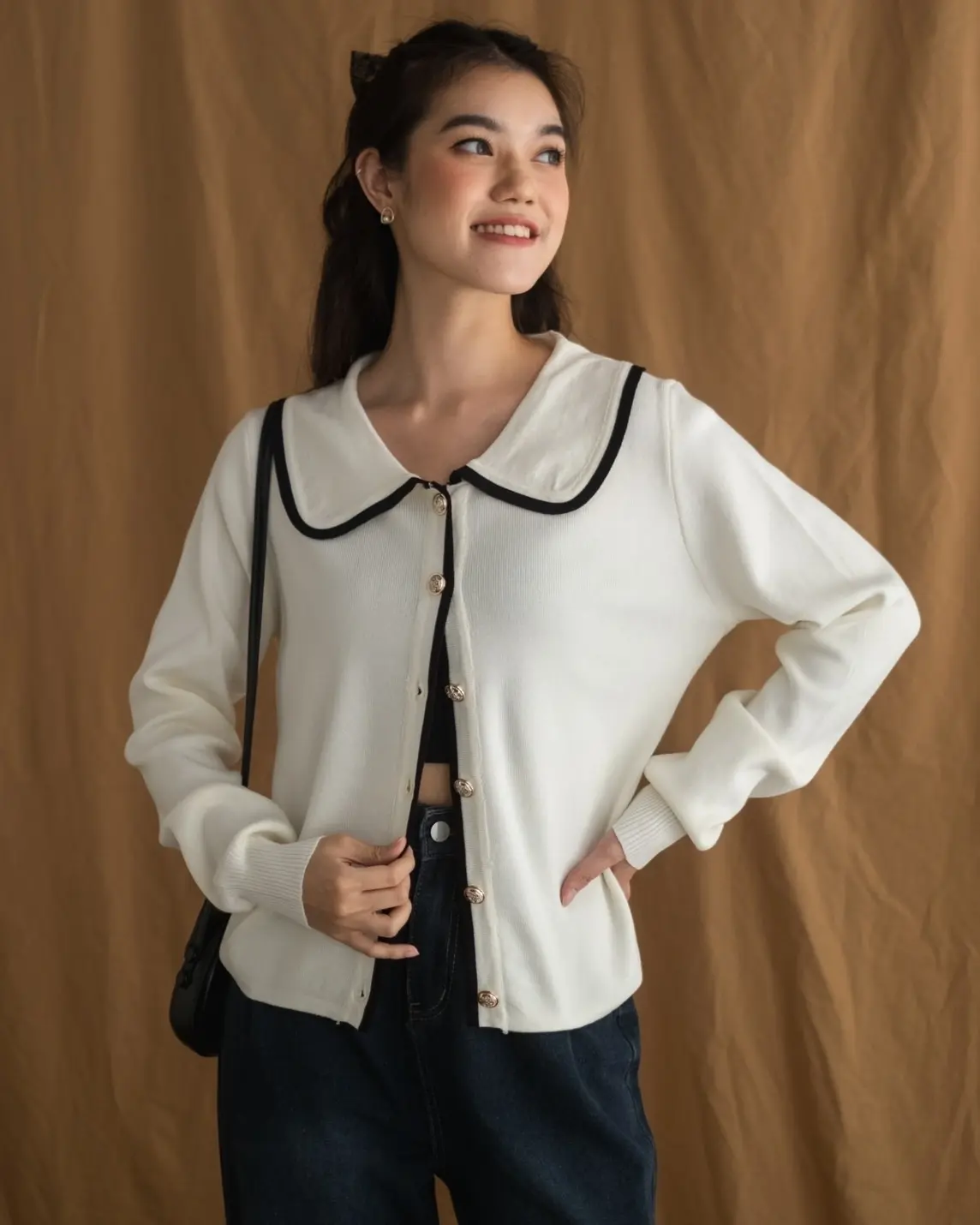 Bacia Cardigan Kode 105 Broken White - Image 2