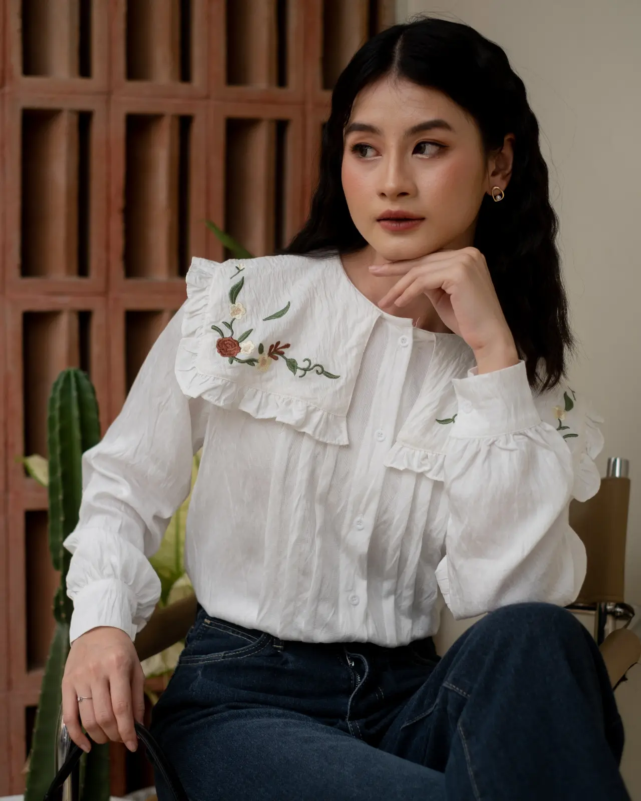 Belcia Shirt Broken White - Image 2