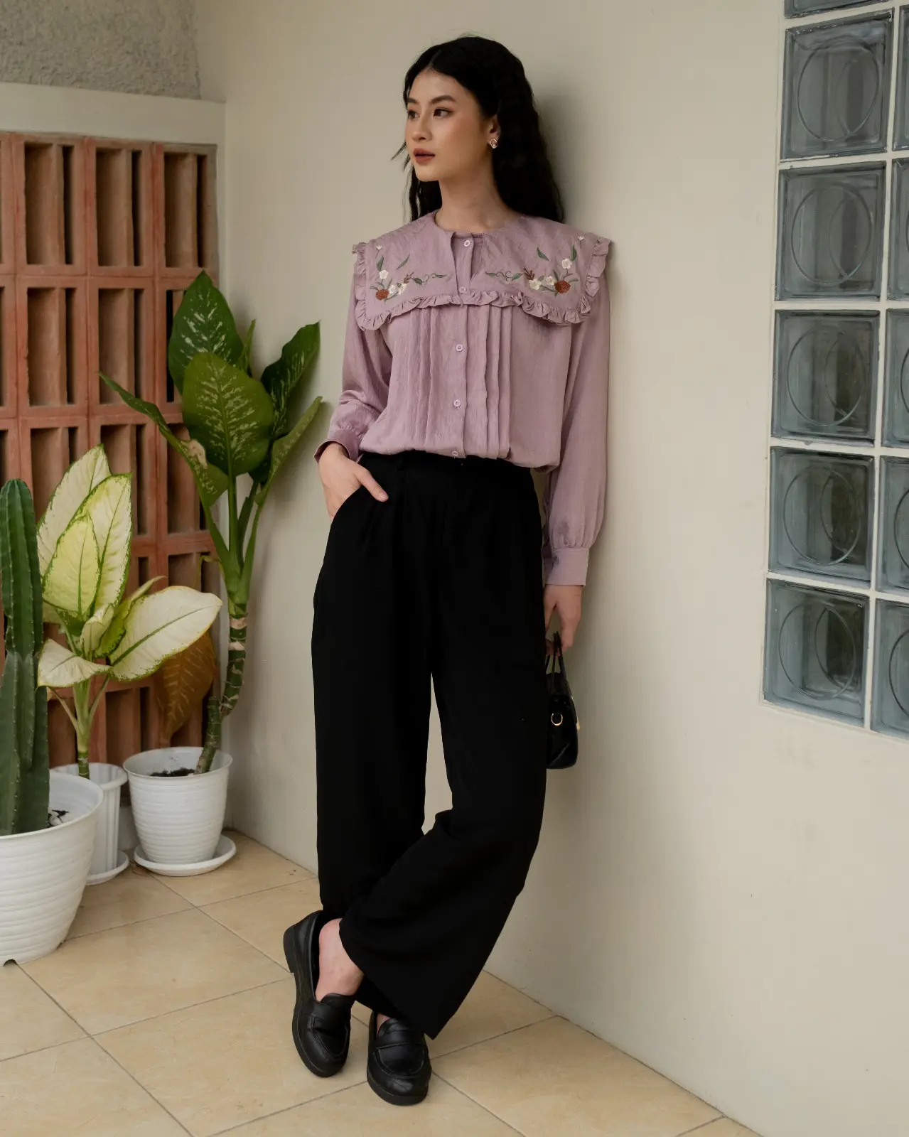 Belcia Shirt Purple - Image 3