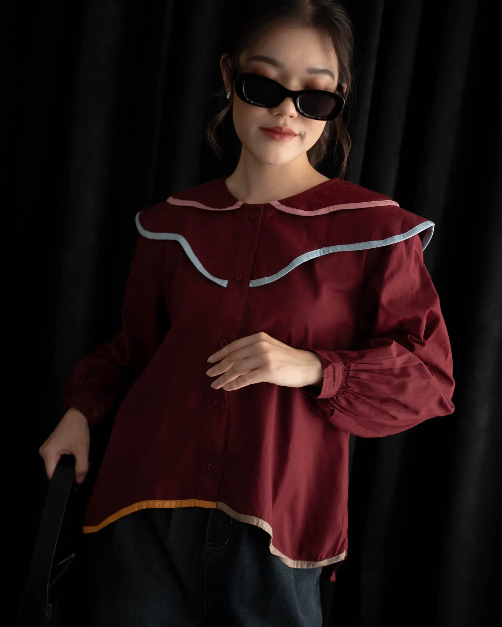 Betsy Blouse Red Cherry - Image 2