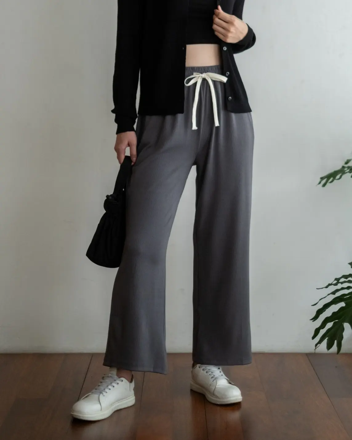 Bhavana Cullote Pants Kode 100 Dark Grey - Image 2