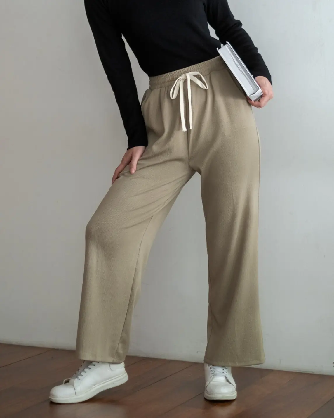 Bhavana Cullote Pants Kode 100 Khaki - Image 2
