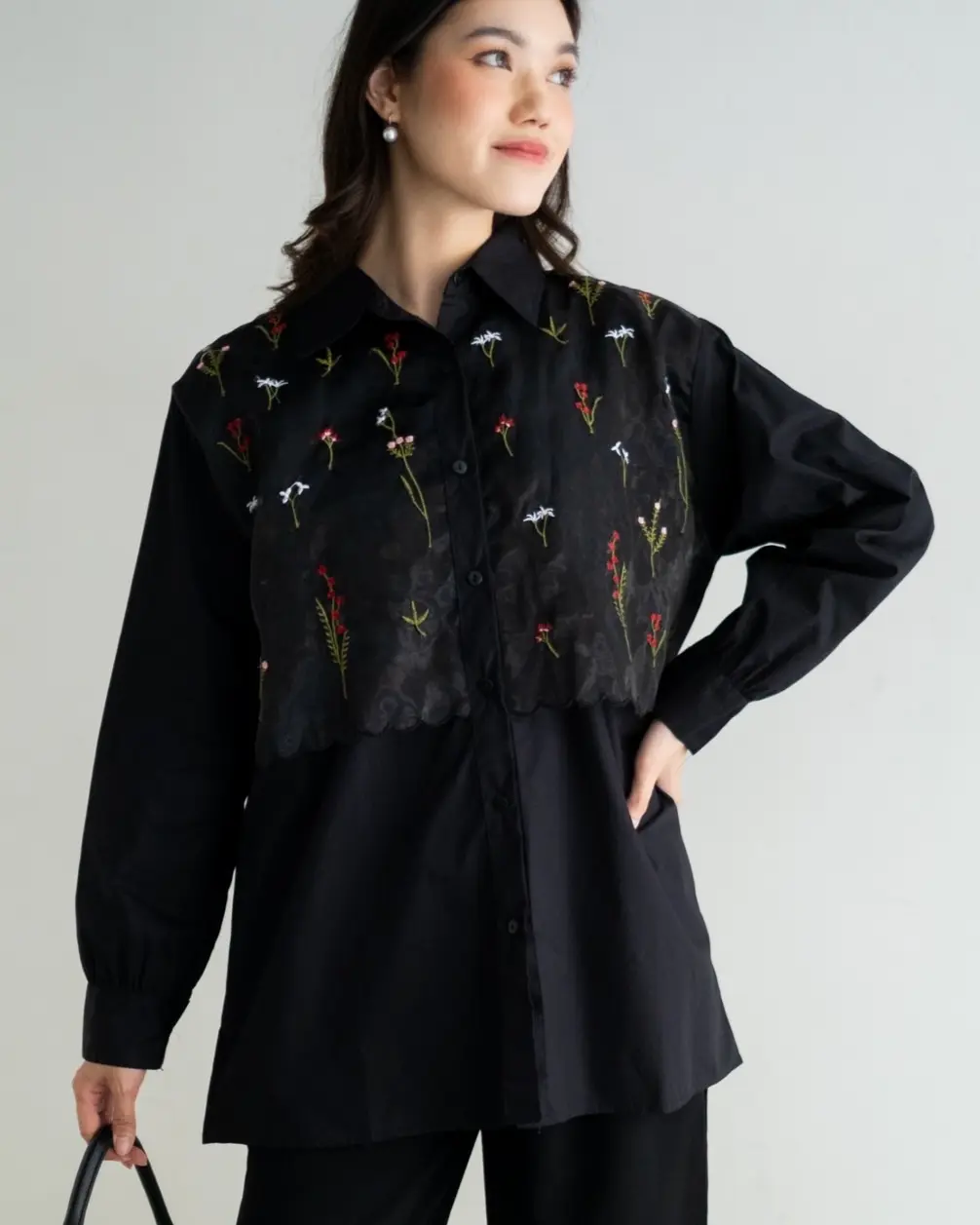Celsie Shirt Kode 80228 Black - Image 4