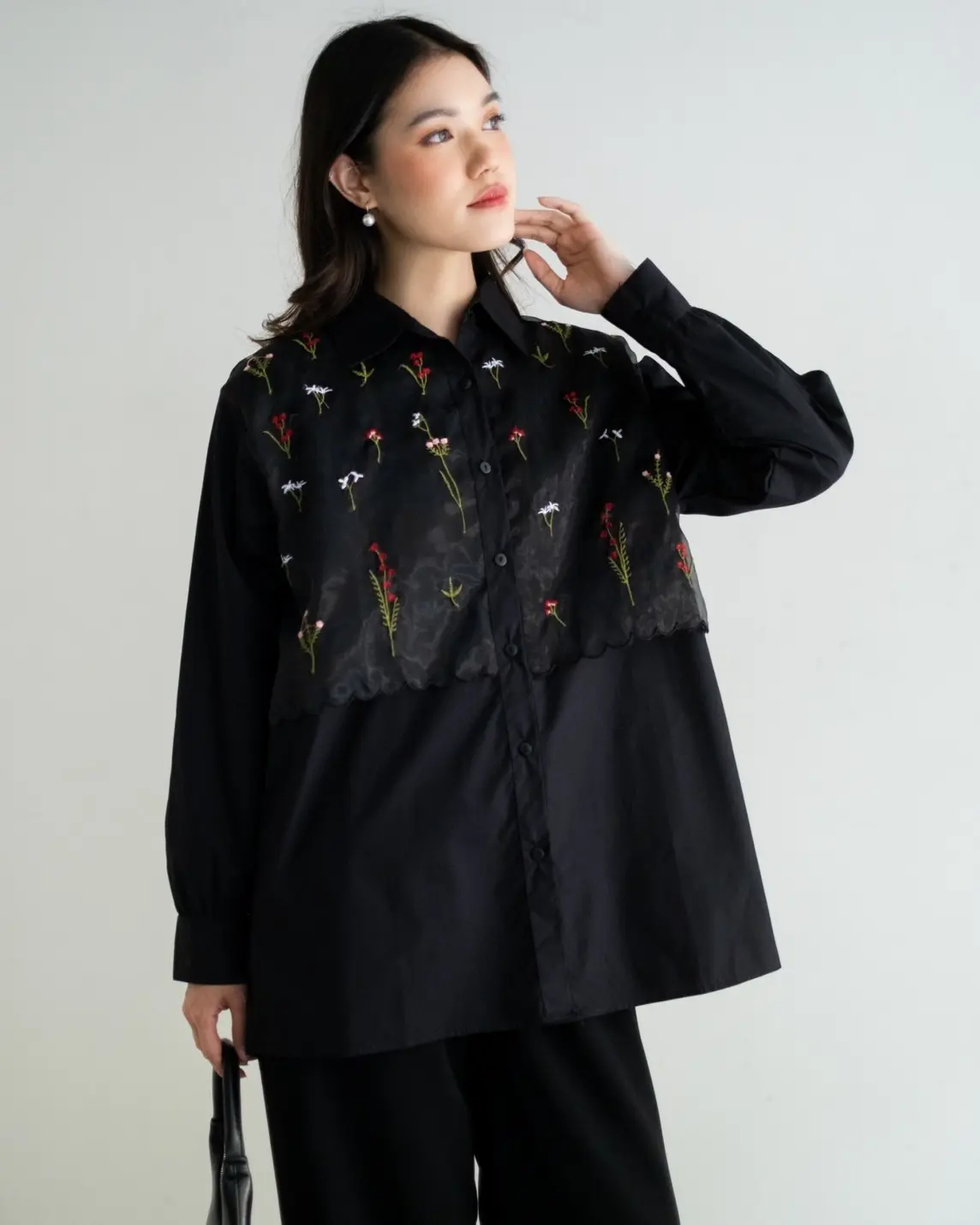 Celsie Shirt Kode 80228 Black - Image 2