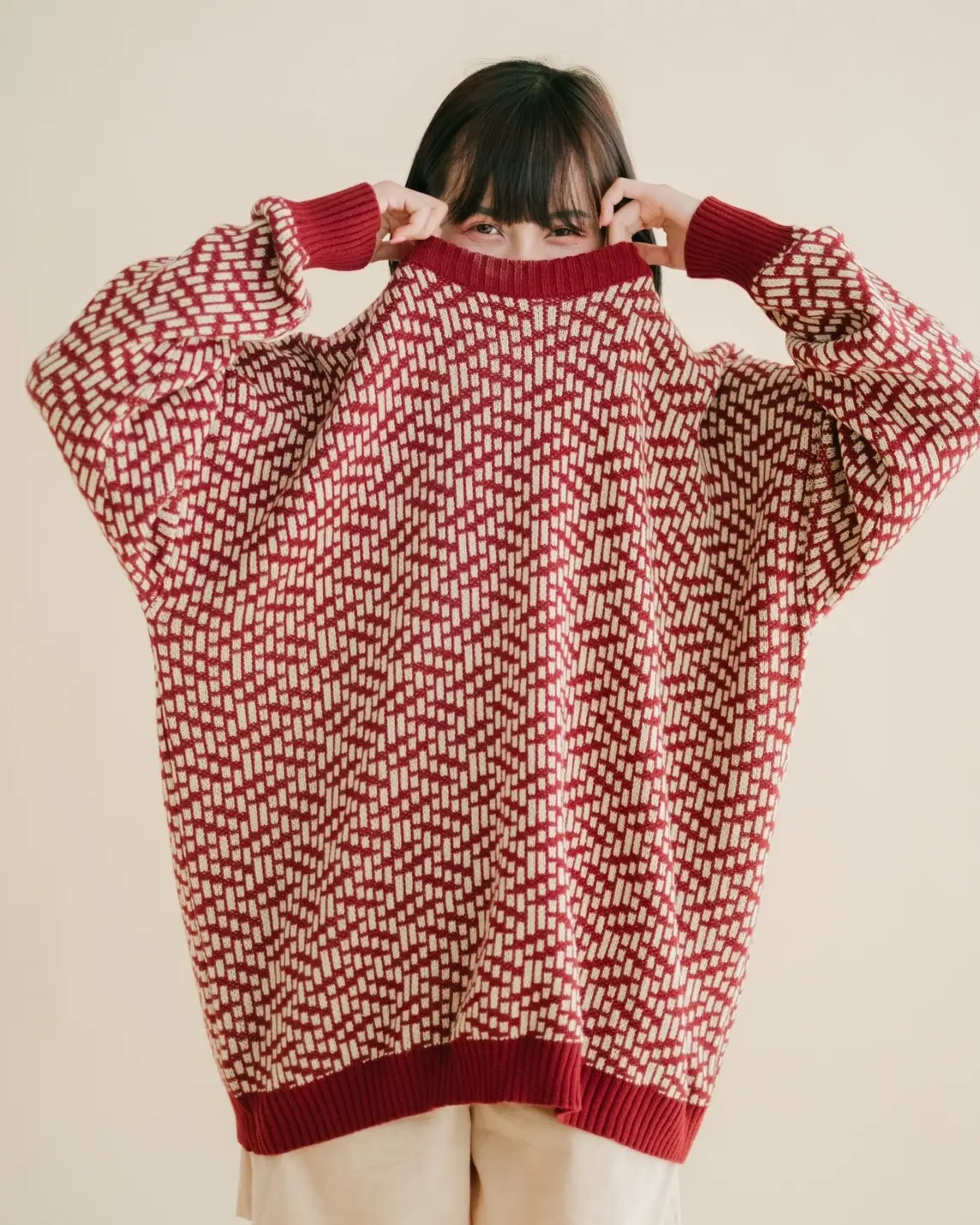 Chaire Sweater Maroon - Image 3
