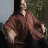 Clemira Oversized Shirt Kode F136-1 Brown