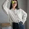 Clemira Oversized Shirt Kode F136-1 Broken White - Image 2