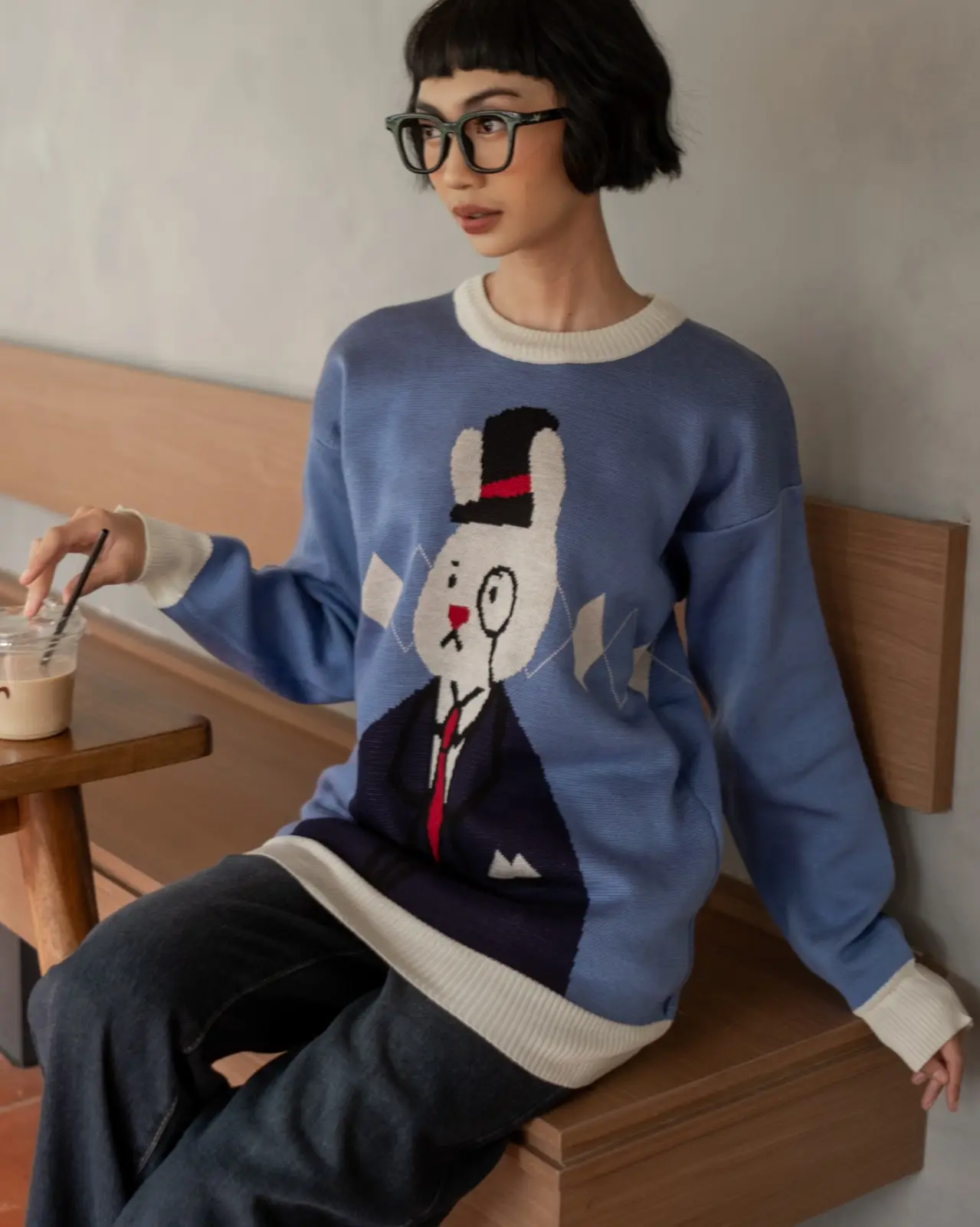 Alternative view of Dr Weally Sweater Blue