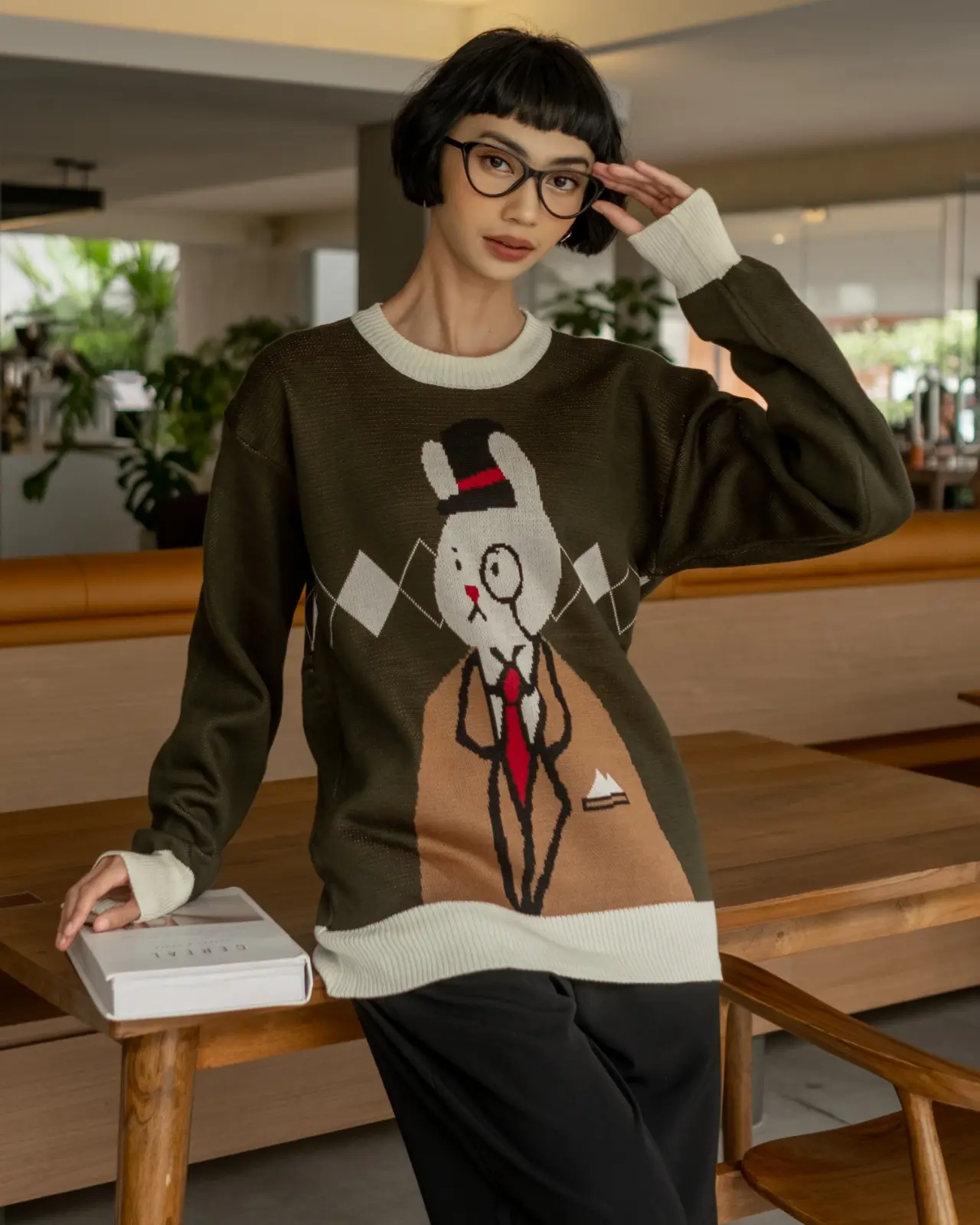 Dr Weally Sweater Army - Image 2