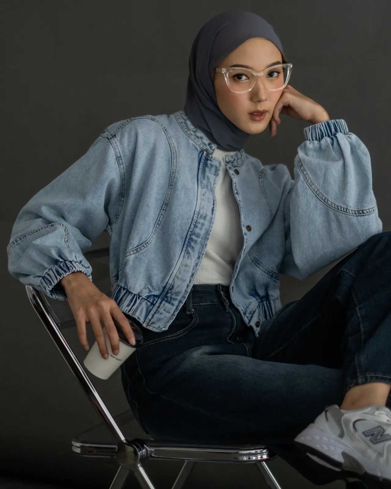 Elvira Denim Jacket Kode Pq1037 Light Blue - Image 2