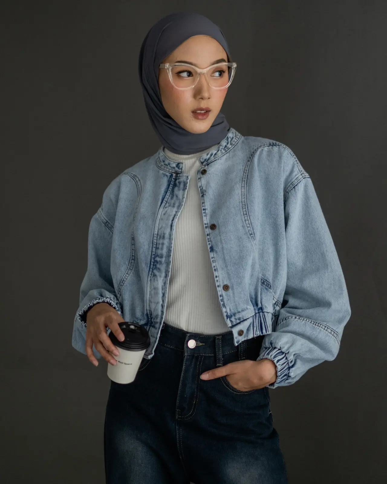Elvira Denim Jacket Kode Pq1037 Light Blue - Image 3