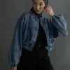 Elvira Denim Jacket Kode Pq1037 Dark Blue