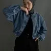 Elvira Denim Jacket Kode Pq1037 Dark Blue - Image 3