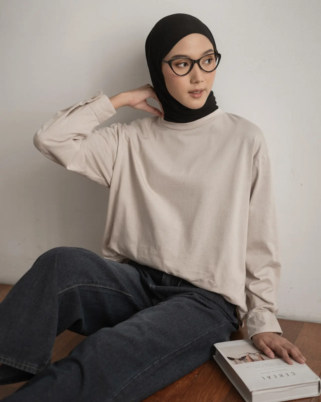 Farida Longsleeve Kode 4239 Beige - Image 2