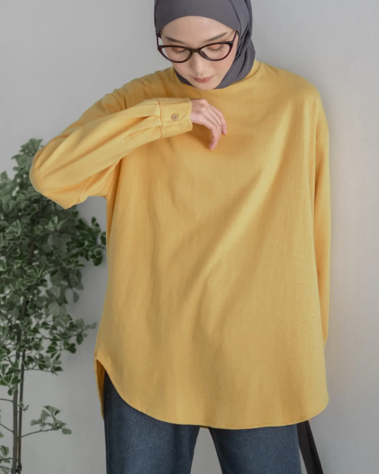 Farida Longsleeve Kode 4239 Mustard - Image 3