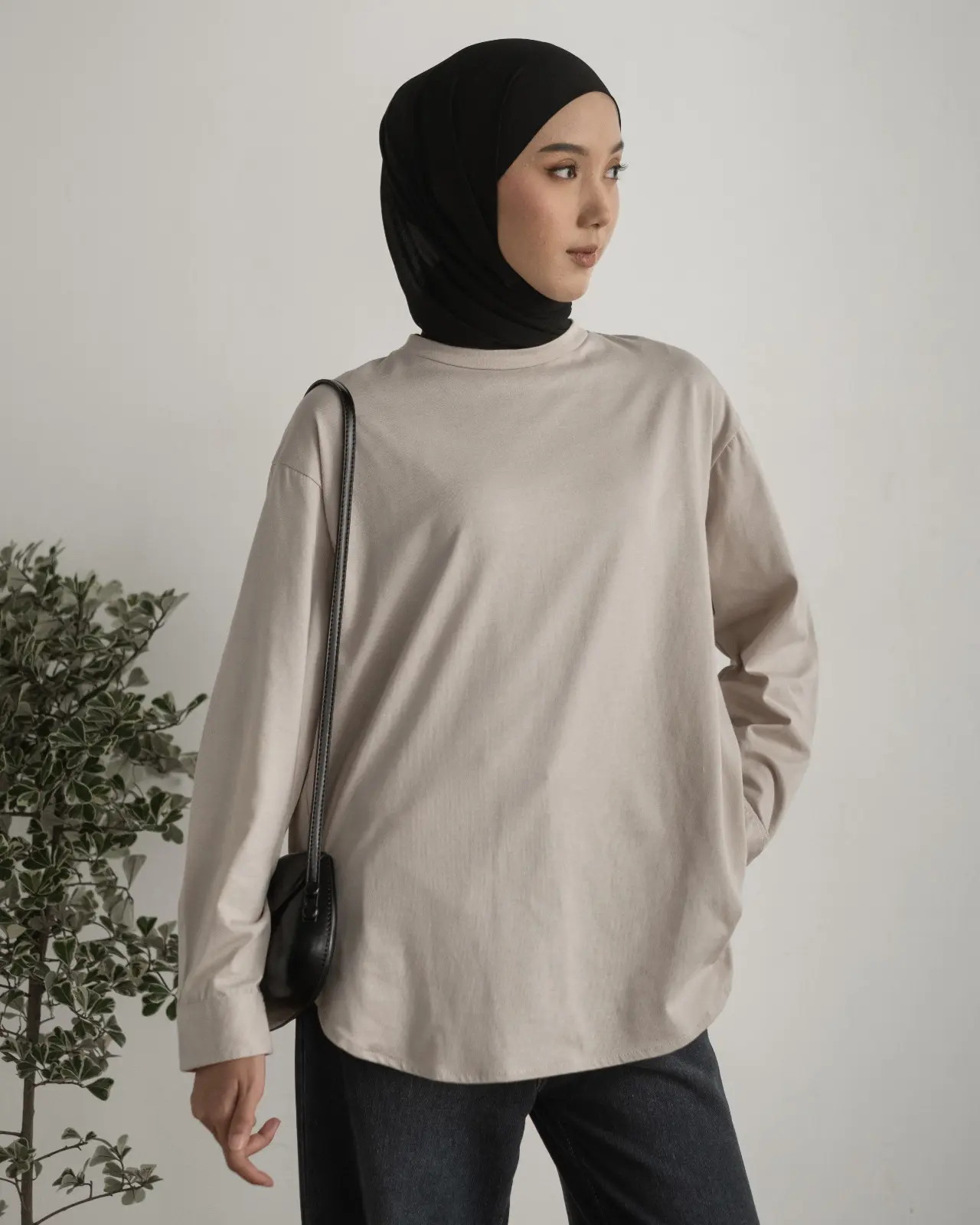 Farida Longsleeve Kode 4239 Beige - Image 3
