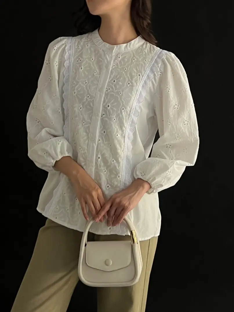 Gaina Shirt Kode 3251 Broken White - Image 4