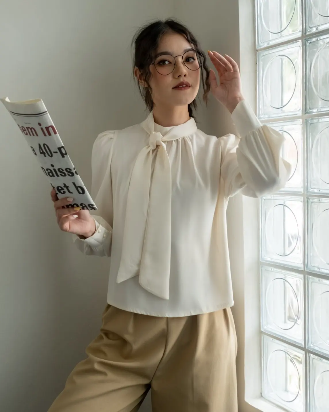 Gaitha Longsleeve Kode 107 Broken White