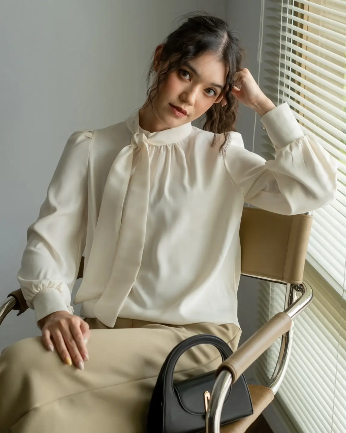 Gaitha Longsleeve Kode 107 Broken White - Image 3