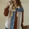 Genara Corduroy Jacket Kode L-117 Ivory-Brown - Image 2
