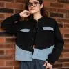 Glazed Jacket Black-Grey